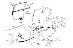 167-730-35-02 Mercedes-benz Genuine Cover Trim