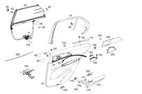 167-730-36-02 Mercedes-benz Genuine Cover Trim