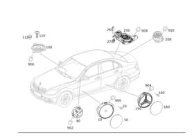 172-820-06-02-64 Mercedes-benz Genuine Speaker