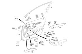 205-720-81-08 Mercedes-benz Genuine Trim Strip