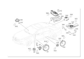 212-820-24-02 Mercedes-benz Genuine Speaker