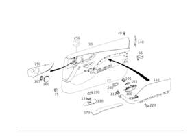 213-727-57-00 Mercedes-benz Genuine Cover Trim