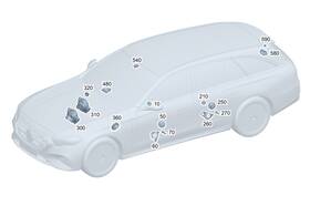 214-820-62-01 Mercedes-benz Genuine Speaker
