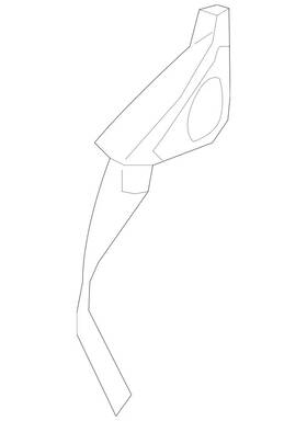 222-720-02-44-8q96 Mercedes-benz Genuine Corner Cover