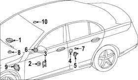 223-820-67-00 Mercedes-benz Genuine Speaker