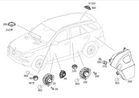 231-820-12-02 Mercedes-benz Genuine Speaker