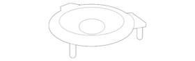 247-820-90-01 Mercedes-benz Genuine Pkg Tray Speaker