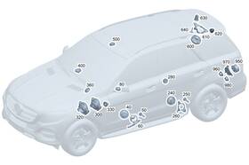 254-820-72-00 Mercedes-benz Genuine Speaker