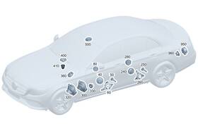254-820-95-00 Mercedes-benz Genuine Speaker