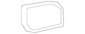 463-827-66-00-64-9051 Mercedes-benz Genuine Cover Grille Speaker