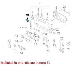51412756567 Mini 2008 Cooper Speaker Cover