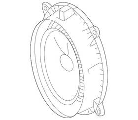 8720a302 Mitsubishi Genuine Front Dr Speaker