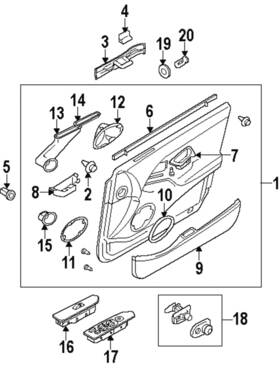 Mr900762 Mitsubishi Genuine Speaker Cover