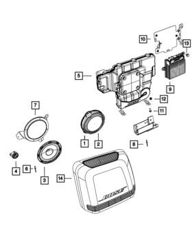 05091807ab Mopar Genuine Tweeter Speaker 5091807ab