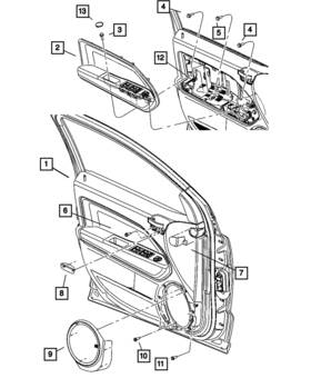Mopar 1ah41dkaab Genuine Speaker Grille Left