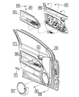 Mopar 1aw72bdaaa Genuine Speaker Grille Right