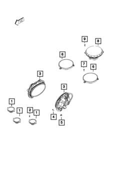 5091629aa Mopar Genuine Front Speaker
