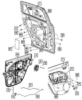 6508482aa Mopar Genuine U Nut/spring