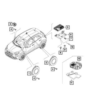 68302371aa Mopar Genuine Sub Woofer Speaker