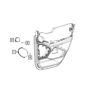 68347024ac Mopar Genuine Speaker Right