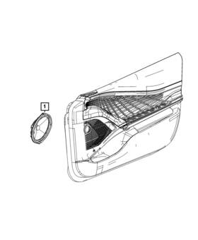 68347026ab Mopar Genuine Speaker Right