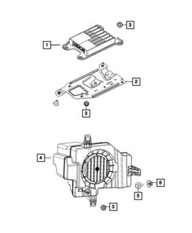 68347131ab Mopar Genuine Sub Woofer Speaker