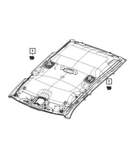 68591014aa Mopar Genuine Speaker