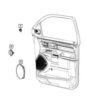 68605234aa Mopar Genuine Speaker Right