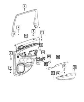 6nt91hl1aa Mopar Genuine Speaker Grille
