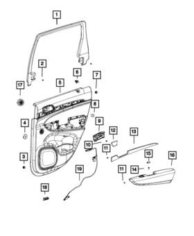 6nt97lr9aa Mopar Genuine Speaker Grille