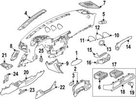 28177-6gp0a Nissan Genuine Speaker Grille