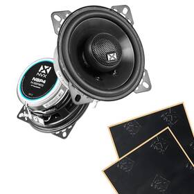 Sdbsk2 Nvx Nsp4 100w Rms 4 Inch N-series 2-way Coaxial Car Speakers With Sound Damping