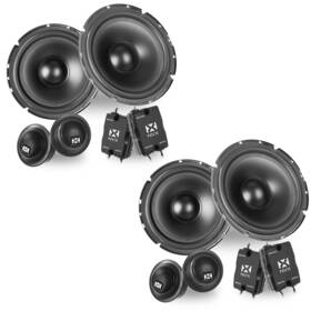 400w Nvx Nsp65kit 2 2-pairs 6.5 Inch N-series 2-way Component Speakers