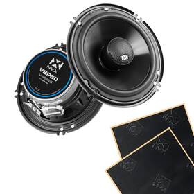 Sdbsk2 Nvx Vsp60 200w Rms 6 Inch V-series 2-way Coaxial Car Speakers With Sound Damping