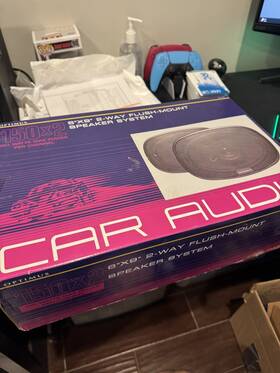 12-1738 Optimus New Nos Vintage 6x9 Car Speakers Pair 2