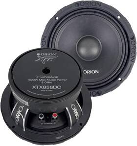Xtx858dc Orion 8 Inch 400w Rms 1600w Max Midrange Dust Cap Speakers 8-ohm Pair