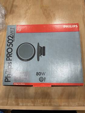 Wpo106 Philips Pro 502 Mk Ii Car Stereo Speakers- New Old Stock