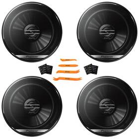 2tsg1620f-2sssk-ebpr10 Pioneer 4x Ts-g1620f 6.5 Inch 300w Max 2-way Car Audio Speakers With Sound Deadening