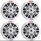 Pl-mr82wx2 Pyle New White Waterproof Inch Coaxial Boat Marine Car Outdoor