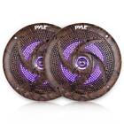 Plmrle64dk Pyle Led Waterproof Marine Camo Watt Speakers Pair 842893101736