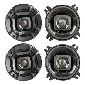 Db402 Polk Audio 632016073824 2 Pairs Of 4 Inch 135w Black 2-way Coaxial Car Speakers Keychain