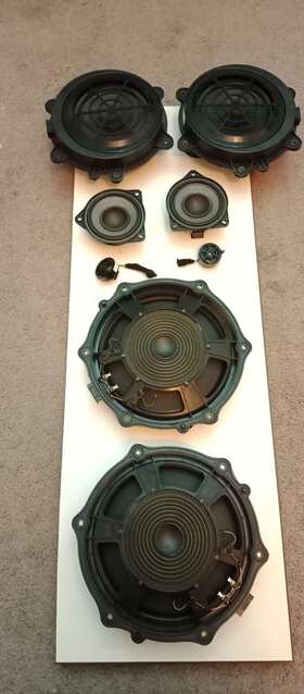 7pp035411d Porsche 2011 Panamera 970 G1 Radio Stereo Bose Audio Speaker Set-8