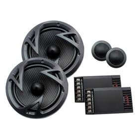 Ef-60c Power Acoustik Edge Series 6-1/2 Inch 2-way 500w Component Speaker System