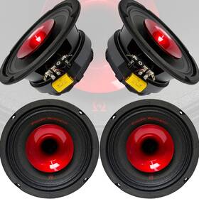 Power Acoustik Pr-654c 4x Loud 6.5 Inch Car Speakers 350 Watts Peak 4 Ohm Mid-range Pro Audio