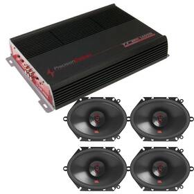 1600w Precision Power/jbl 737558776933 Amplifier And 6x8 Inch Front/rear Speakers For 1997-2014 Ford F-150 F-250