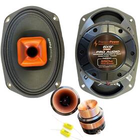 Pmf.694c Precision Power 550w Mid-range Speakers 1 Inch 100w Bullet Horn Tweeters