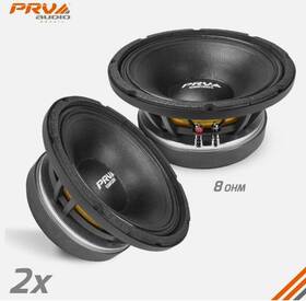 10mr1200xtwo Prv Audio 2 10mr1200x 10 Inch Pro Car Mid Range Loudspeakers 8-ohm 1 Pair