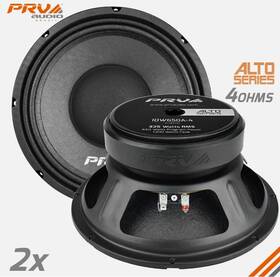 10w650a4two Prv Audio 2 10w650a-4 10 Inch Alto Series Pro Car Woofers Speakers 4-ohm 1 Pair