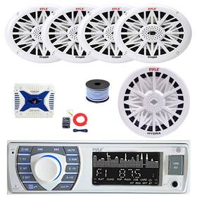Plrmr23btw-2692-420-w8-sw50 Pyle Bluetooth Am/fm Mp3 Receiver 4x 6x9 Inch Speakers Amp With Kit 8 Sub Wire