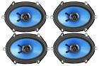 Qp572 Power Watt Blue Car Audio Stereo Coaxial Speakers 816268022056